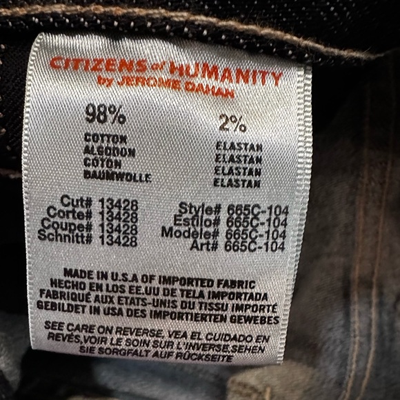 Men’s Citizens of Humanity denim by Jerome Dahan men’s jeans - Picture 4 of 11